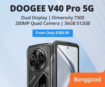 DOOGEE V40 Pro 5G 1.47 inch Rear Display 36GB 512GB 200MP Quad Camera Night Vision Dimensity 7300 6.78 inch 120Hz 8680mAh 33W Fast Charge WiFi 6 NFC IP68 IP69K Waterproof Octa Core Rugged Smartphone -