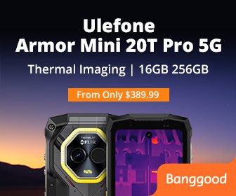 Ulefone Armor Mini 20T Pro 5G Thermal Imaging Versatile LED Light 4.7 inch 50MP Camera 16GB 256GB 33W Fast Charge 15W Wireless Charge Android 14 NFC Dimensity 6300 IP68 IP69K Waterproof Rugged Smartph