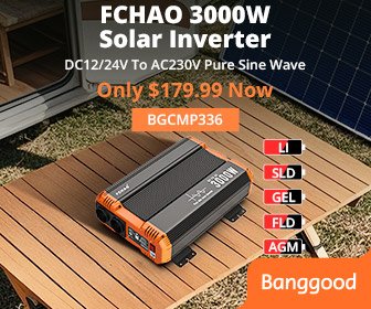 [EU Direct] FCHAO 3000W DC24V To AC230V Pure Sine Wave Solar Inverter DC to AC Power Invertor Board With Remote Control For Home RV Car, EU Plug, KST-3000W-24V - KST-3000W-24V