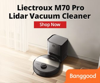 [EU Direct]Liectroux M70 Pro Lidar Vacuum Cleaner and Mop Combo,Self-emptying Dustbin, 6500Pa Strong Suction, 3200mAh Battery, Up To 175mins Runtime, 3L Dustbag,Multi-floor Map - Black