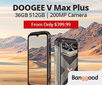 DOOGEE V Max Plus 5G 36GB 512GB 200MP Triple Camera Night Vision 22000mAh 6.58 inch 120Hz Dimensity 7050 Android 14 NFC 33W Fast Charge IP68 IP69K Waterproof Rugged Smartphone - Black EU Version