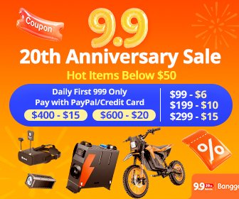 Banggood 20th Anniversary Sale 2026
