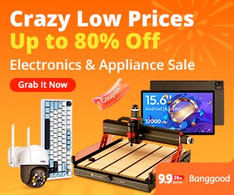 Banggood 9.9 Electronics and Appliance Sale 2026